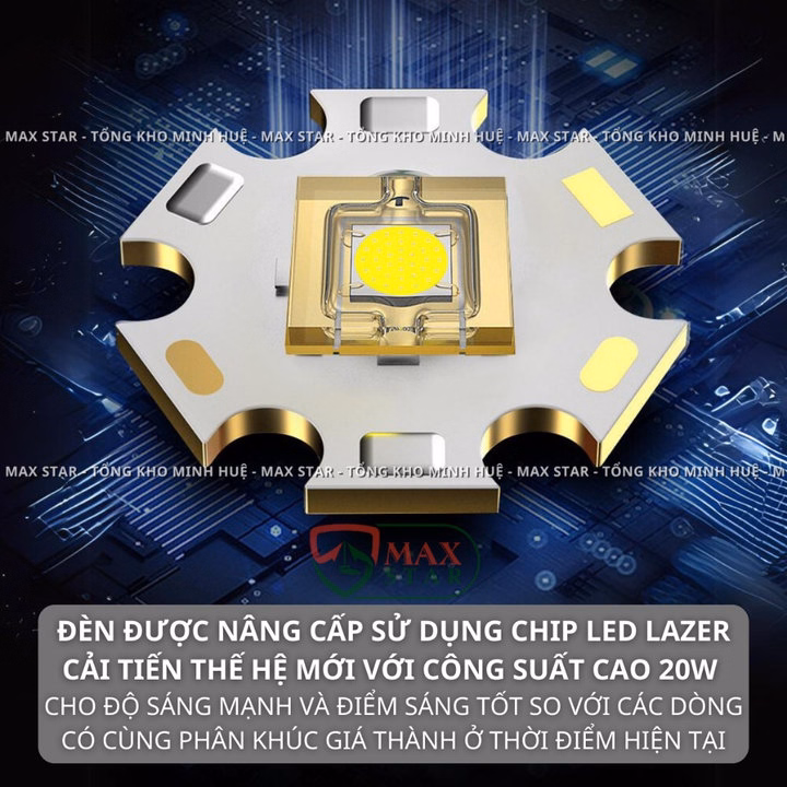 Đèn Pin Đội Đầu Siêu Sáng Chiếu Xa Ms 7603 Led Laler Công Suất 20W Gd188 - Lady'S Passion - Ảnh 5
