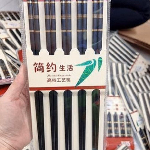Vỉ 10 Đôi Đũa Phíp Chống Ẩm Mốc, Trơn Trượt - Ảnh 3