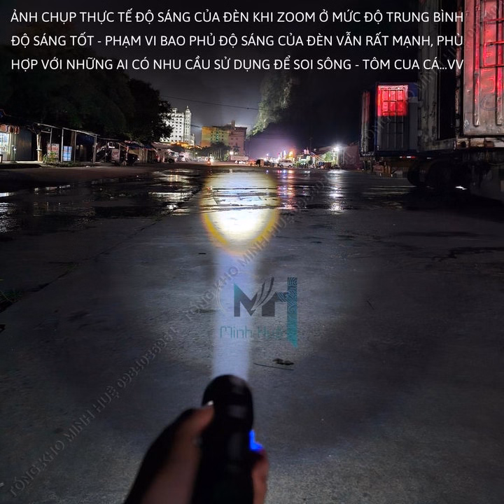 Đèn Pin Cầm Tay Siêu Sáng Ray Bow 1122 Chiếu Xa 600 Mét Có Zoom Xa Gần Chống Nước Sạc Ngược Cho Điện Thoại Cao Cấp Gd193 - Lady'S Passion - Ảnh 5