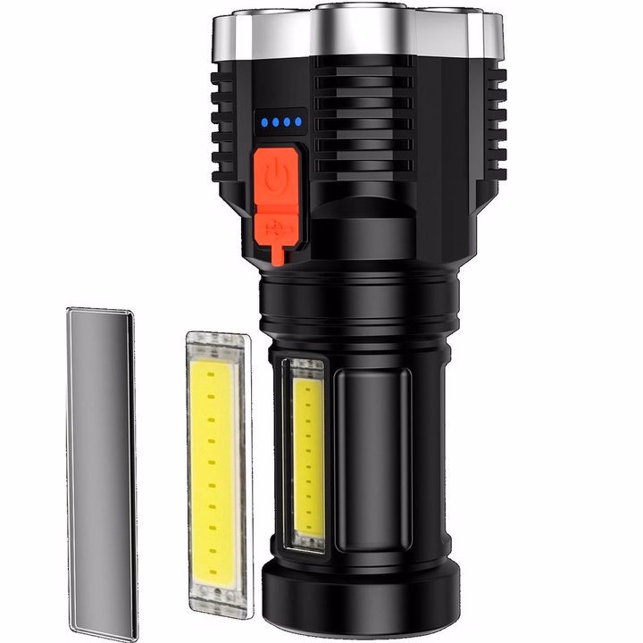 Đèn Pin Cầm Tay Siêu Sáng 5 Bóng Chắc Chắn Chế Độ Loại Sáng Cao Cấp Gd194 - Lady'S Passion - Ảnh 2