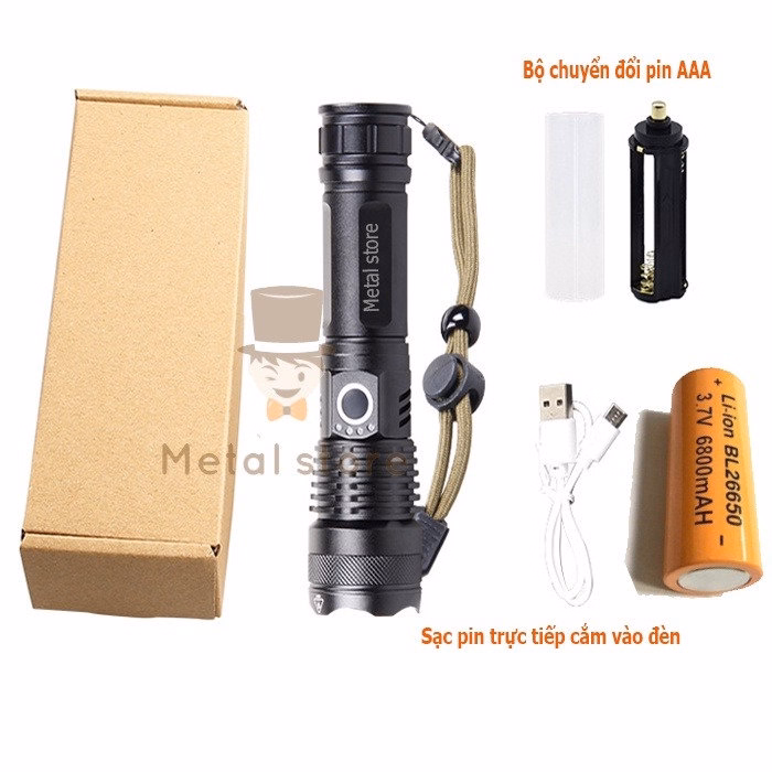 Đèn Pin Cầm Tay Siêu Sáng Xhp50 Thu Gần Phóng Xa Tiện Lợi Gd197 - Lady'S Passion - Ảnh 9