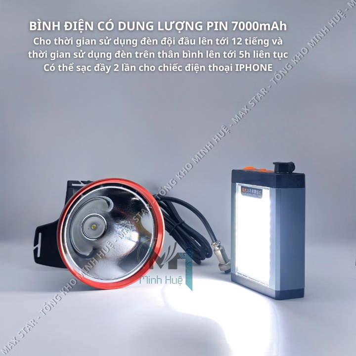 Đèn Pin Đội Đầu Xjg100 Kẹp Bình Siêu Sáng Chiếu Xa 2 Chế Độ Sáng Độc Lập ,Đèn Kẹp Bình Ắc Quy Dùng Đi Soi Nấm Mối Đi Biển Gd200 - Lady'S Passion - Ảnh 3