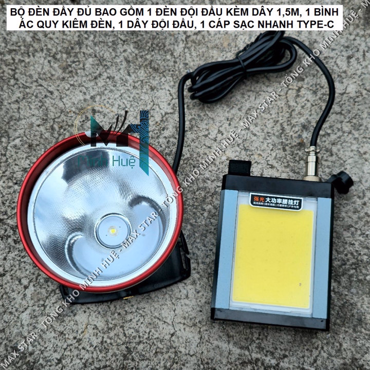 Đèn Pin Đội Đầu Xjg100 Kẹp Bình Siêu Sáng Chiếu Xa 2 Chế Độ Sáng Độc Lập ,Đèn Kẹp Bình Ắc Quy Dùng Đi Soi Nấm Mối Đi Biển Gd200 - Lady'S Passion - Ảnh 6