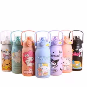 Bình Giữ Nhiệt Hoạt Hình 5D Có Quai Xách 1000Ml - Gdn