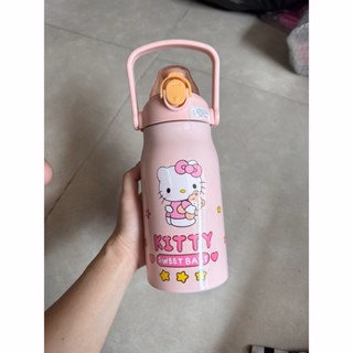 Bình Giữ Nhiệt Hoạt Hình 5D Có Quai Xách 1000Ml - Gdn - Ảnh 2
