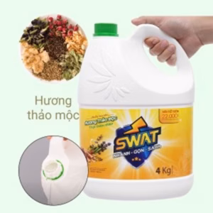 Nước Lau Sàn Nhà Swat Đậm Đặc Hương Thảo Mộc 4Kg - Gdn