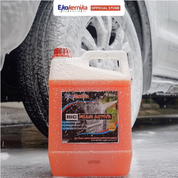 Dung Dịch Rửa Xe Có Chạm Bọt Tuyết Bio Foam Active -1L Thương Hiệu Ekokemika - Ảnh 5