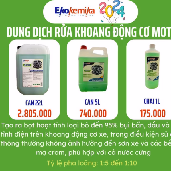 Dung Dịch Rửa Khoang Động Cơ, Khoang Máy Motor - 1L - Thương Hiệu Ekokemika - Ảnh 2