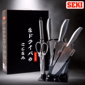 Bộ Dao Inox Nguyên Khối 6 Món