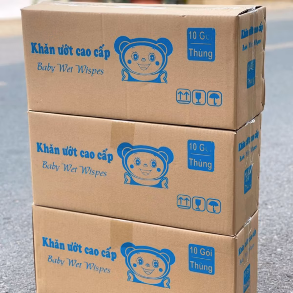 Thùng 10 Gói Khăn Ướt Baby Wet Wispes (Gói 550Gram) - Su - Ảnh 3