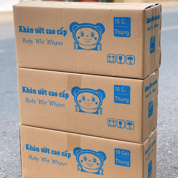 Thùng 10 Gói Khăn Ướt Baby Wet Wispes (Gói 550Gram) - Su - Ảnh 3