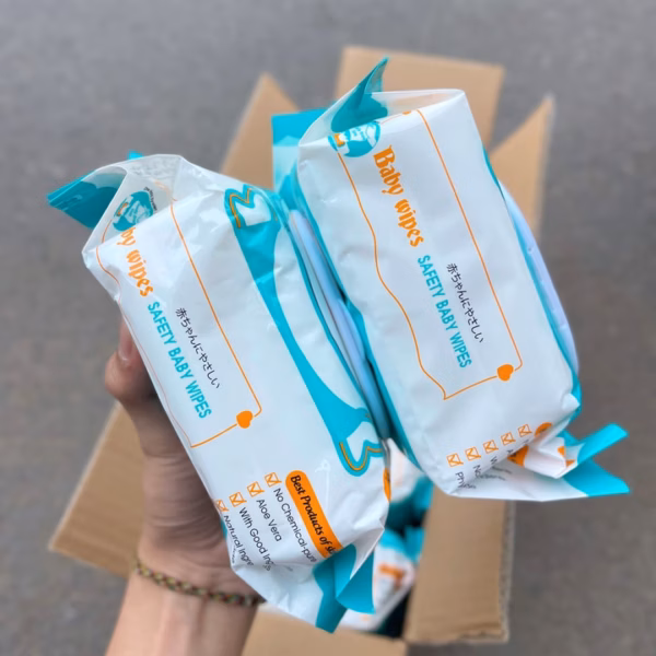 Thùng 10 Gói Khăn Ướt Baby Wet Wispes (Gói 550Gram) - Su - Ảnh 6