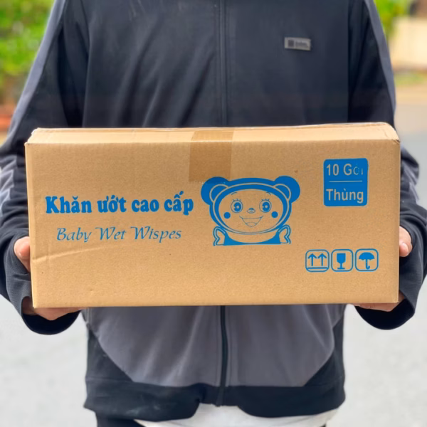 Thùng 10 Gói Khăn Ướt Baby Wet Wispes (Gói 550Gram) - Su - Ảnh 5
