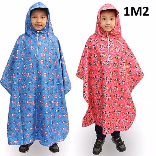 Áo Mưa Bit Bông Vải Dù Nhiều Hình Cho Bé Dưới 1M2 - Gdn - Ảnh 2