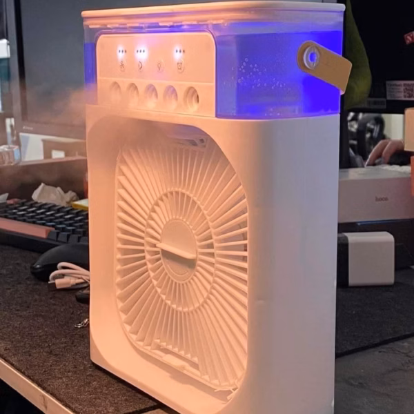 Quạt Hơi Nước Để Bàn Phun Sương 5 Vòi Phun Mini - Gdn - Ảnh 4