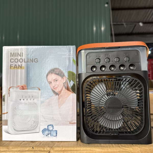 Quạt Hơi Nước Để Bàn Phun Sương 5 Vòi Phun Mini - Gdn - Ảnh 6
