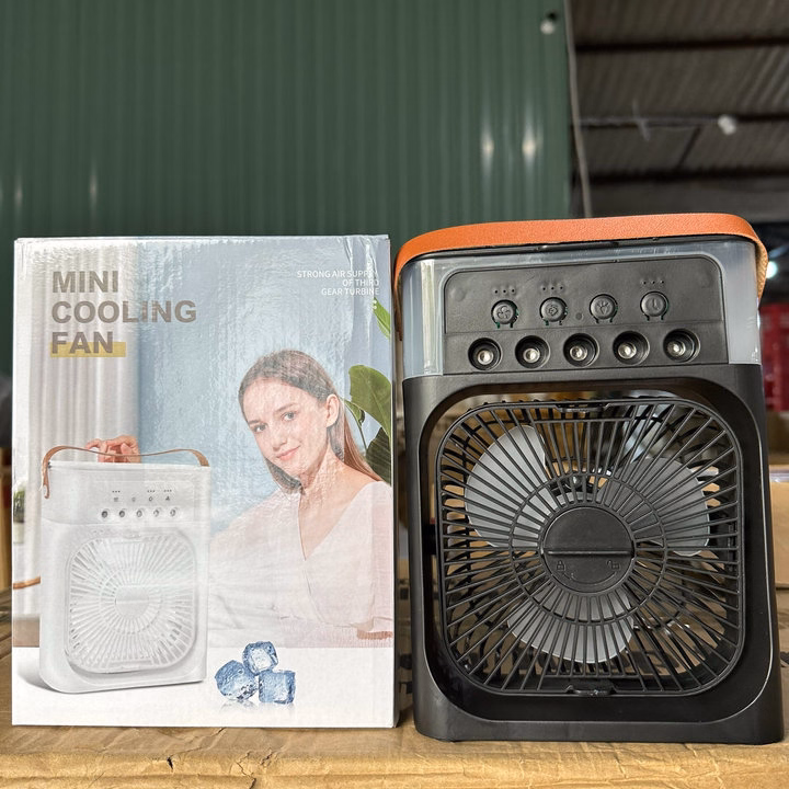 Quạt Hơi Nước Để Bàn Phun Sương 5 Vòi Phun Mini - Gdn - Ảnh 6