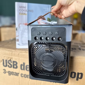 Quạt Hơi Nước Để Bàn Phun Sương 5 Vòi Phun Mini - Gdn