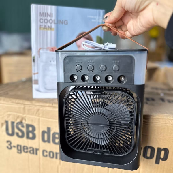 Quạt Hơi Nước Để Bàn Phun Sương 5 Vòi Phun Mini - Gdn