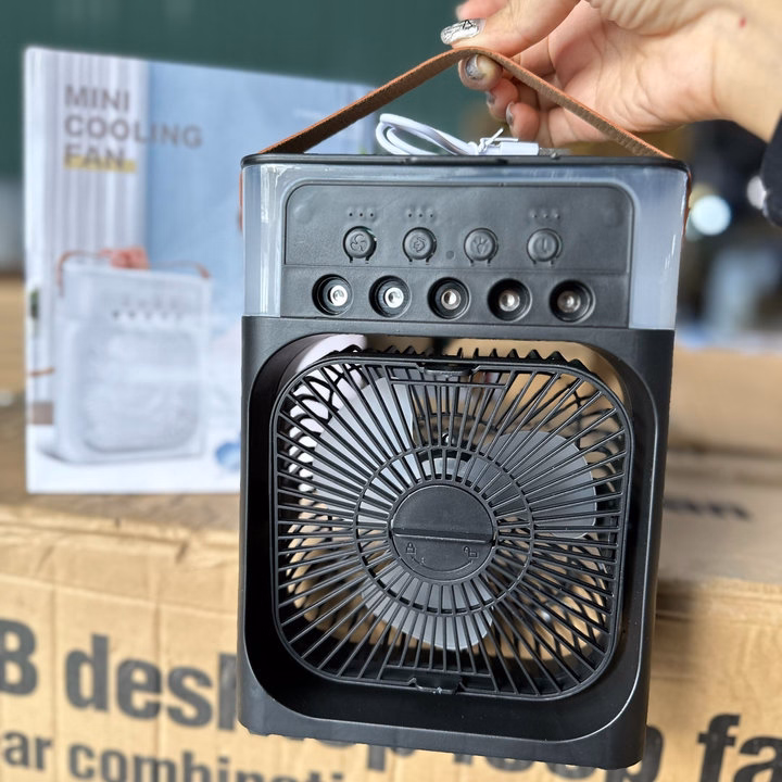 Quạt Hơi Nước Để Bàn Phun Sương 5 Vòi Phun Mini - Gdn - Ảnh 8