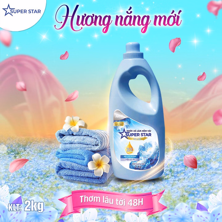 Nước Xả Làm Mềm Vải Đậm Đặc - Super Star