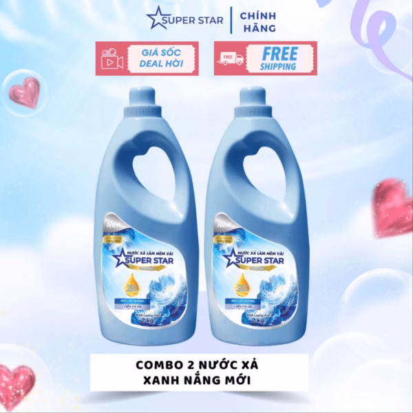 [Combo 2 Nước Xả] Nước Xả Làm Mềm Vải - Super Star - Ảnh 5