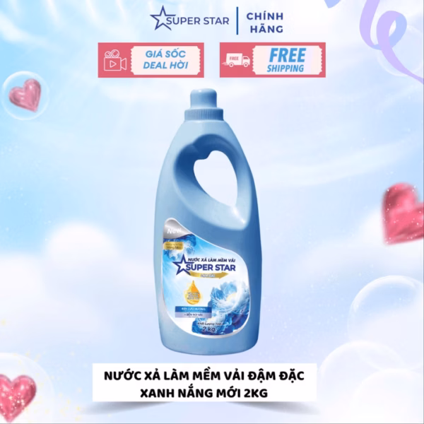 [Combo 2 Nước Xả] Nước Xả Làm Mềm Vải - Super Star - Ảnh 2