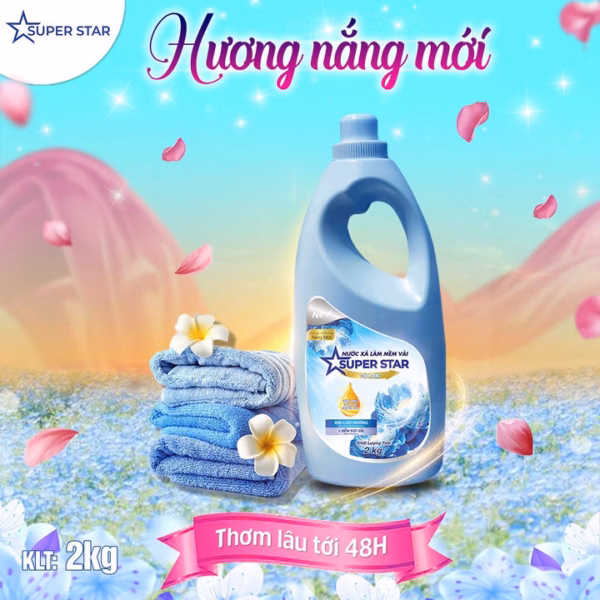 [Combo 2 Nước Xả] Nước Xả Làm Mềm Vải - Super Star - Ảnh 6