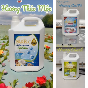 Nước Rửa Chén Hương Chanh/Lau Sàn Thảo Mộc/Xả Vải Paris Can 5L - Gdn
