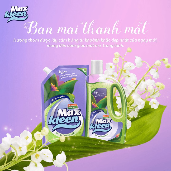 Combo 2 Túi Nước Lau Sàn Maxkleen Ban Mai Thanh Mát 3.6Kg - Ảnh 3