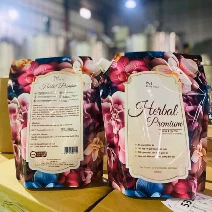 Nước Giặt Xả Herbal Pramium Hương Nước Hoa Pháp Siêu Sạch, Siêu Thơm An Toàn Với Trẻ Sơ Sinh 3 Lít- Ctb744 - Ảnh 12
