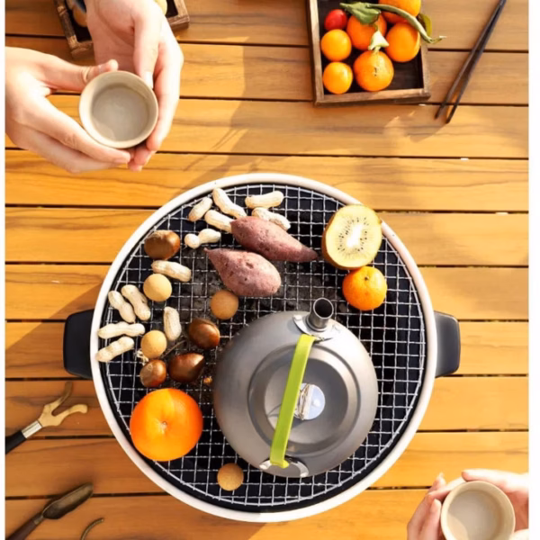 Bếp Nướng Than Hoa Không Khói Hình Tròn Có Quai - Gdn - Ảnh 5