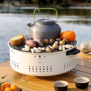 Bếp Nướng Than Hoa Không Khói Hình Tròn Có Quai - Gdn