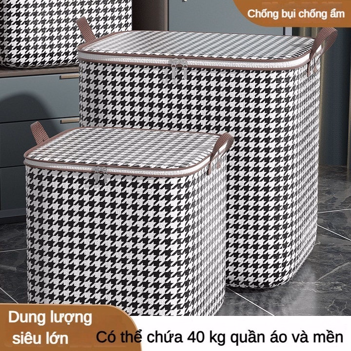 Túi Đựng Chăn, Quần Áo Kẻ Caro 100L - Gdn - Ảnh 2