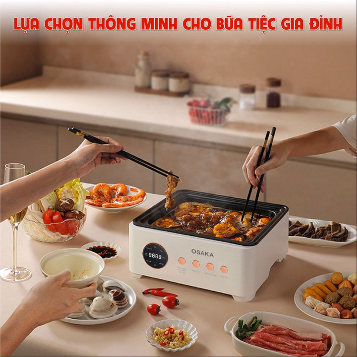 Nồi Lẩu Hấp Thủy Nhiệt Đa Năng Osaka Mp-666 Ngon Như Nhà Hàng Chang Kang Kung - Ảnh 7