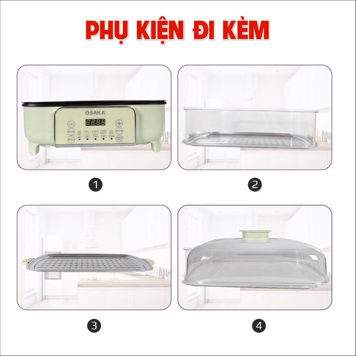 Nồi Lẩu Hấp Thủy Nhiệt Đa Năng Osaka Mp-666 Ngon Như Nhà Hàng Chang Kang Kung - Ảnh 9