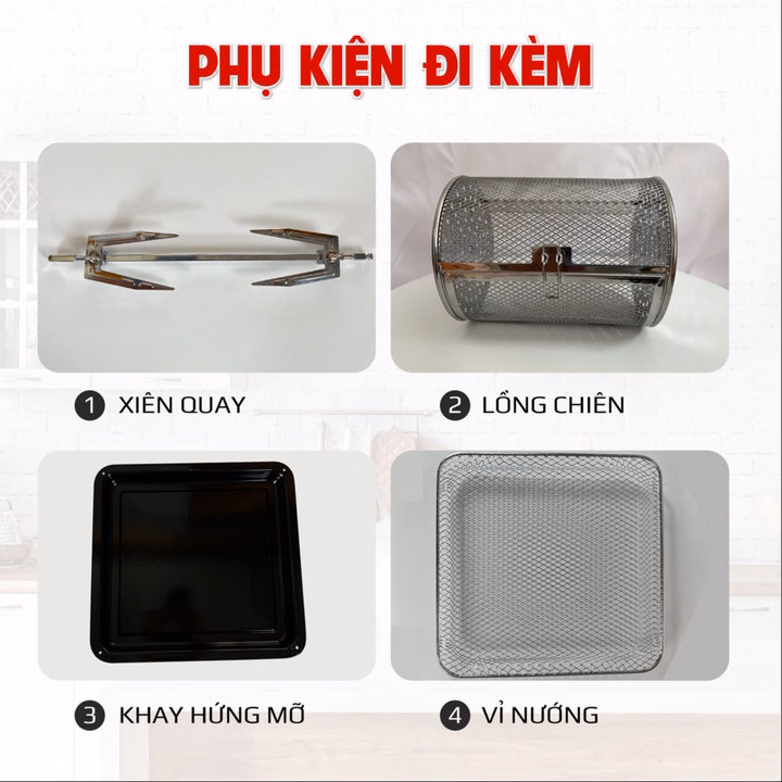 Lò Chiên Không Dầu 20 Lít Osaka Af-20L Kem- Cao Cấp Và Thời Trang - Ảnh 3