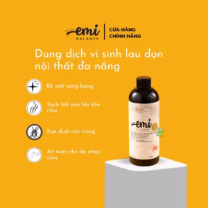 Dung Dịch Vi Sinh Emibalance Lau Dọn Nội Thất Đa Năng Sả Chanh 500Ml