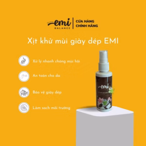 Xịt Khử Mùi Giày Dép Emibalance 60Ml Xử Lý Vi Khuẩn Nấm Mốc Hiệu Quả Làm Sạch Mùi Giày Mùi Hôi Chân