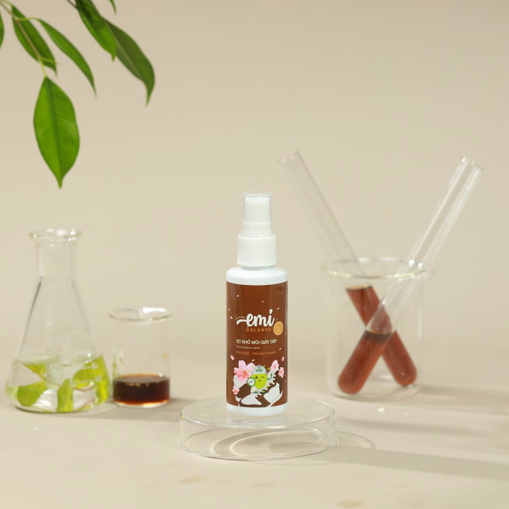 Xịt Khử Mùi Giày Dép Emibalance 60Ml Xử Lý Vi Khuẩn Nấm Mốc Hiệu Quả Làm Sạch Mùi Giày Mùi Hôi Chân - Ảnh 2
