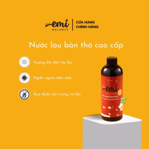 Nước Lau Bàn Thờ Cao Cấp Emibalancetinh Dầu Ngọc Am Làm Sạch Nấm Mốc, Khử Mùi 500Ml