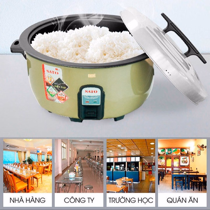 Nồi Cơm Điện Công Nghiệp Sato 160C011/Q16 16 Lít - Ảnh 8