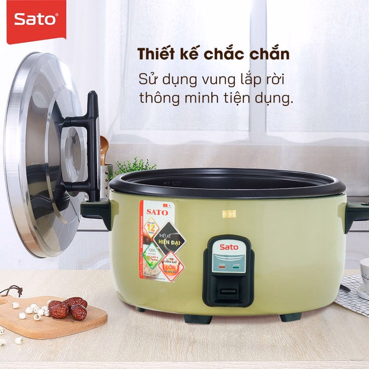 Nồi Cơm Điện Công Nghiệp Sato Q7 (V) 7.2 Lít - Ảnh 8