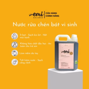 Nước Rửa Chén Bát Vi Sinh Emibalance 5L An Toàn Cho Người Dùng Không Gây Khô Kích Ứng Da Tay