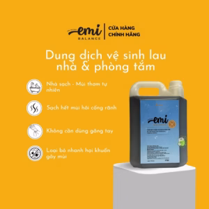 Dung Dịch Vi Sinh Emibalance Lau Nhà & Phòng Tắm Sả Chanh 5L