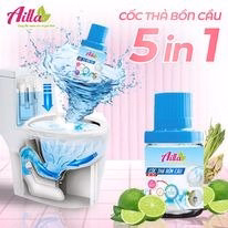 Combo Tẩy Bồn Cầu & Cốc Thả Bồn Cầu Ailla - Ảnh 3