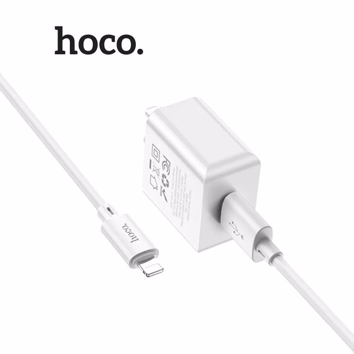 Bộ Sạc Nhanh 10.5W Hoco 106C Lingtning - Silver - Ảnh 2