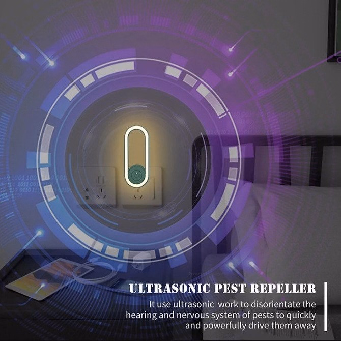 Đèn Đuổi Muỗi Tích Hợp Đèn Ngủ Bằng Sóng Siêu Âm An Toàn - Shop Mẹ Bống - Ảnh 14