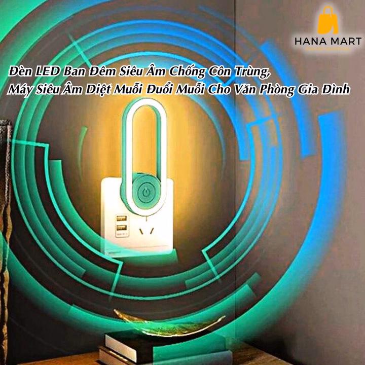 Đèn Đuổi Muỗi Tích Hợp Đèn Ngủ Bằng Sóng Siêu Âm An Toàn - Shop Mẹ Bống - Ảnh 20