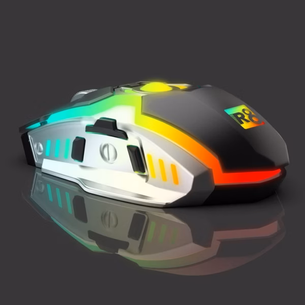 Chuột Máy Tính Có Dây, Đèn Led Rgb, Chuột Gaming R8 - Silver - Ảnh 3